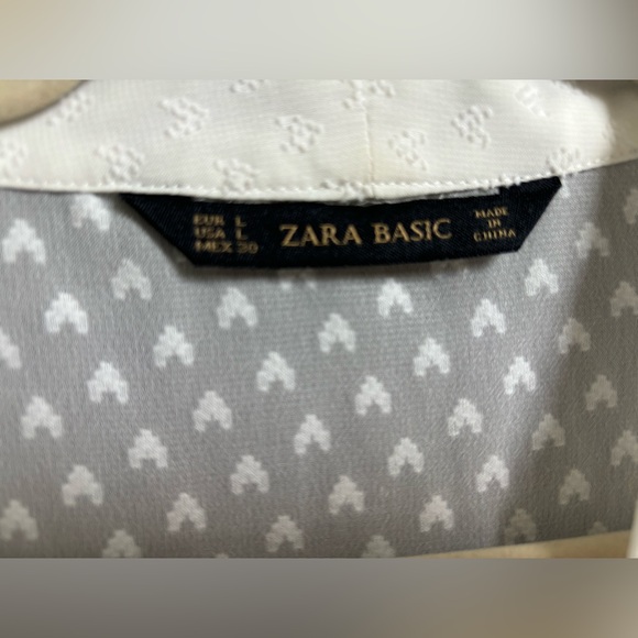 Zara basic sheet pattern perfect dress to layer piece shirt - Picture 4 of 6